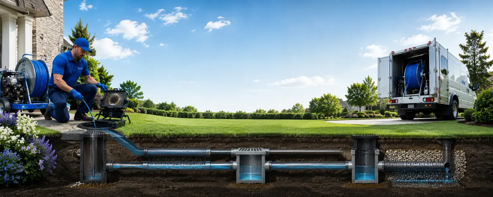 Outdoor drain cleaning information for Lewiston Woodville, NC
